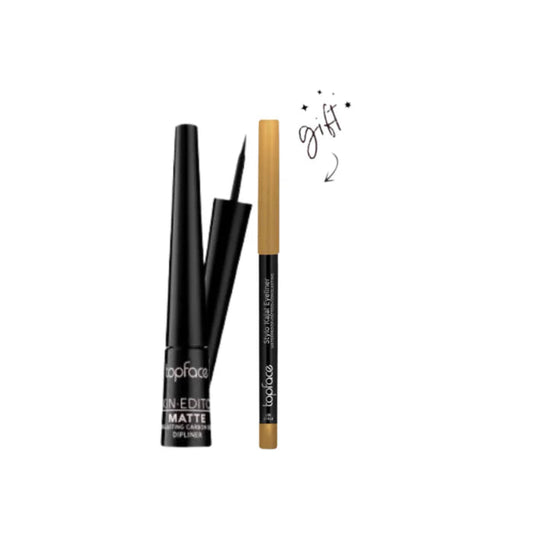 Top Face Skin Editor Matte Dipliner&Stylo Kajal Eyeliner 007 Offer