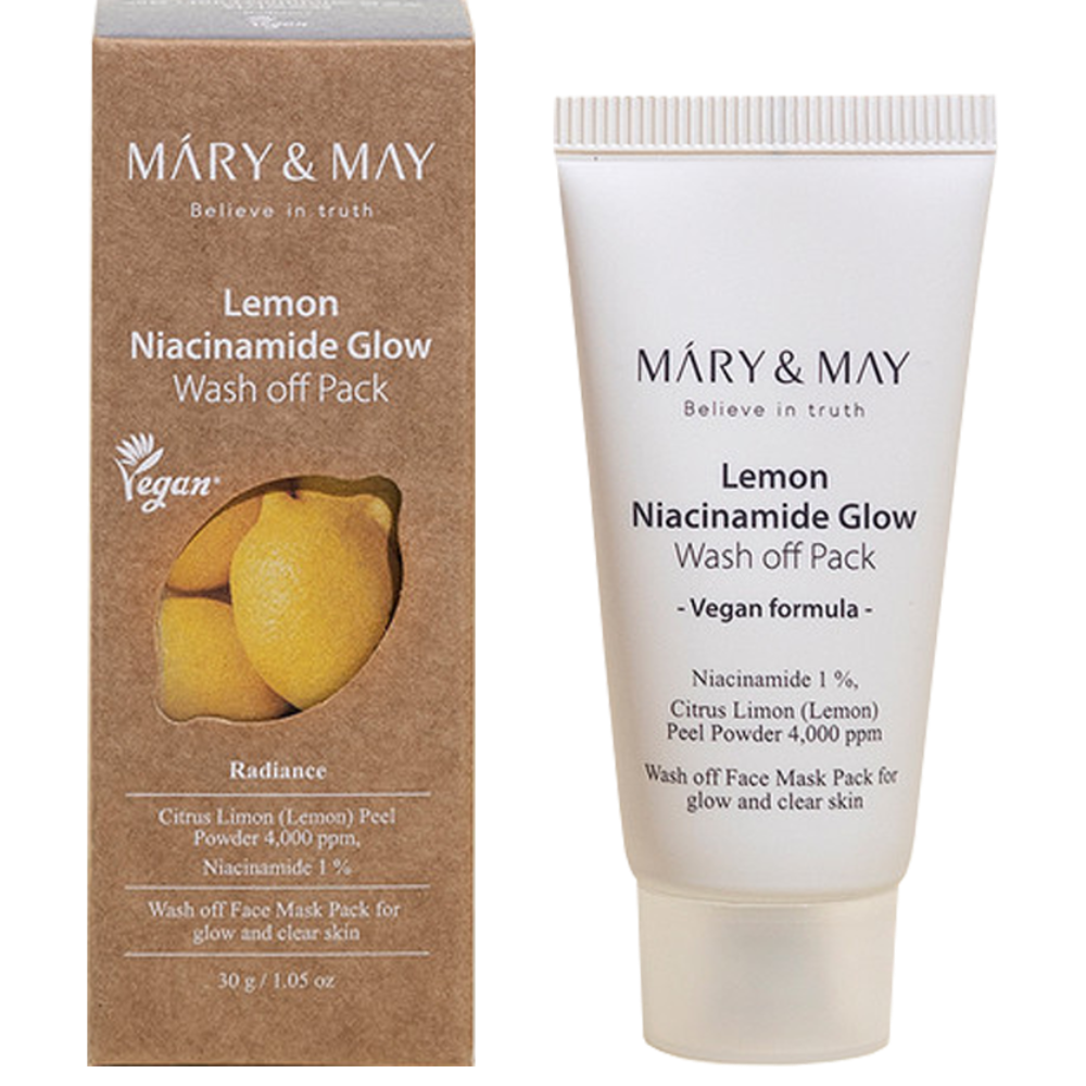 Mary&May Vegan Lemon Niacinamide Glow Wash Off Pack 30ml