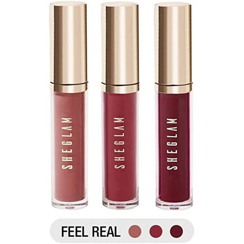 Sheglam Mini Liquid Lipstick Set Feel Real