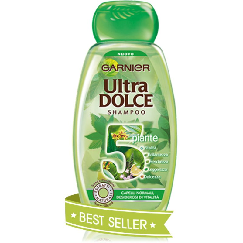 Garnier Ultra Dolce 5 Plante Shampoo 300ml