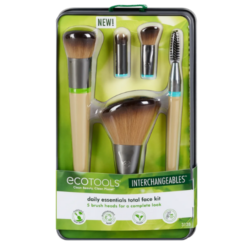 Eco Tools Daily Essentials Total Face Makeup Brush Kit - 5pc