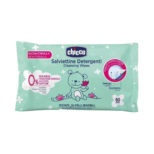 Chicco Baby Cleansing 60 Wipes