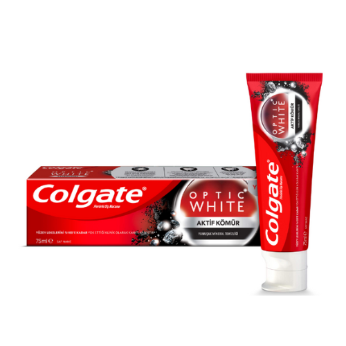معجون أسنان كولجيت أوبتيك وايت بالفحم 75 مل