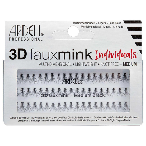 Ardell 3D Faux Mink Eyelashes Individuals Medium