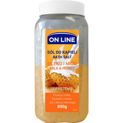 On Line Milk&Honey Bath Salt 800g