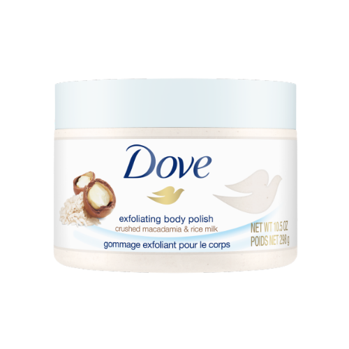 Dove Macadamia&Rice Milk Body Polish 298g
